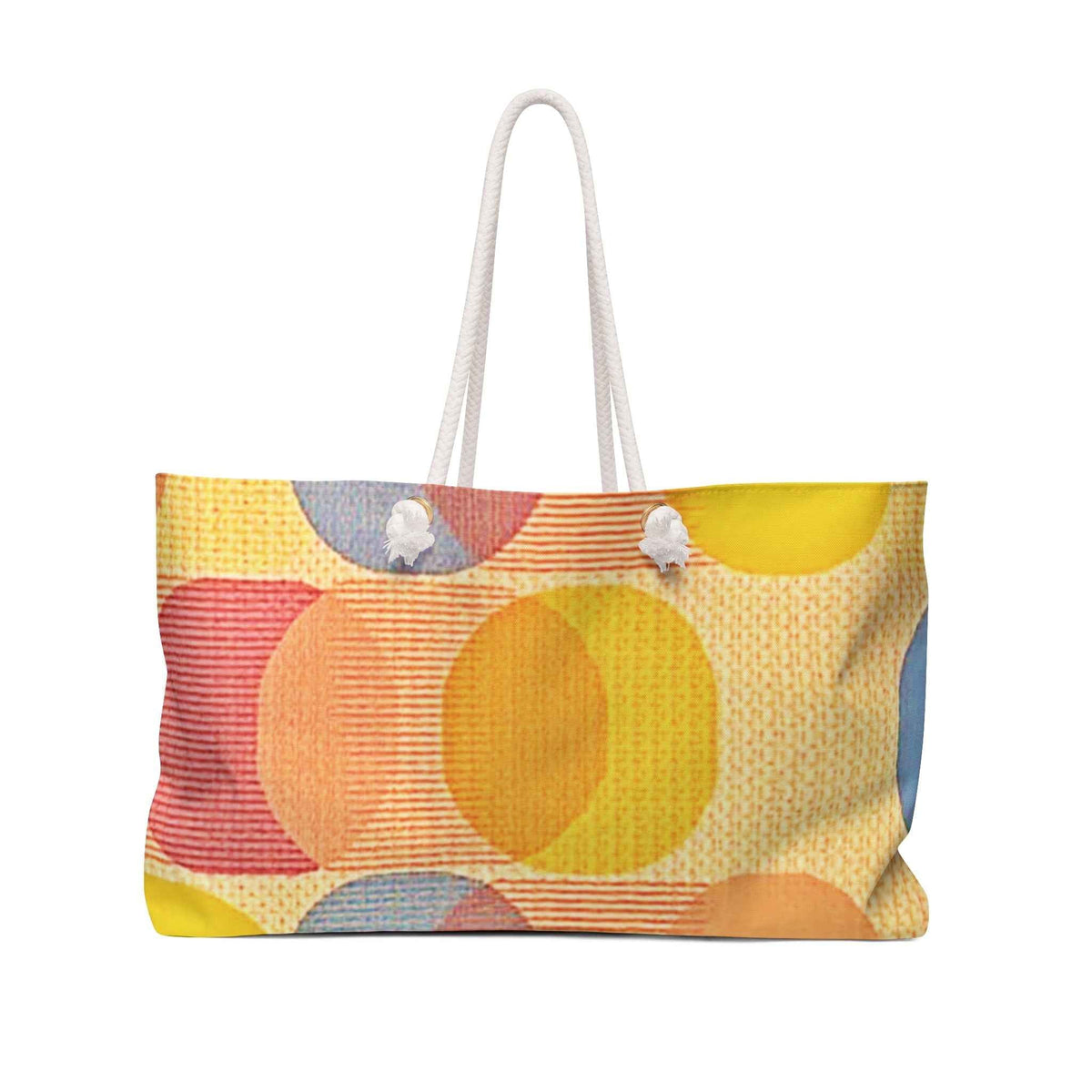Sac de voyage rétro à cercles colorés | Sac fourre-tout géométrique abstrait | Sac de plage | Grand sac fourre-tout | Sac de maman occupée | Sac de maman qui travaille