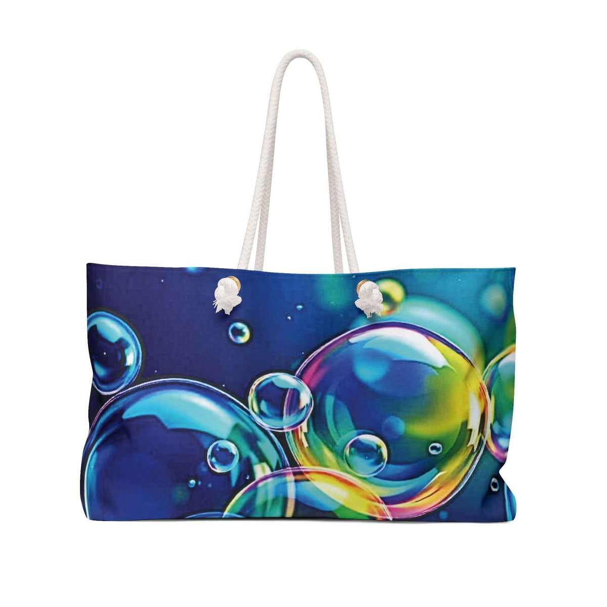 Sac de voyage Bulles de Savon Colorées | Grand Sac Fourre-tout à Imprimé Bulles Vibrantes