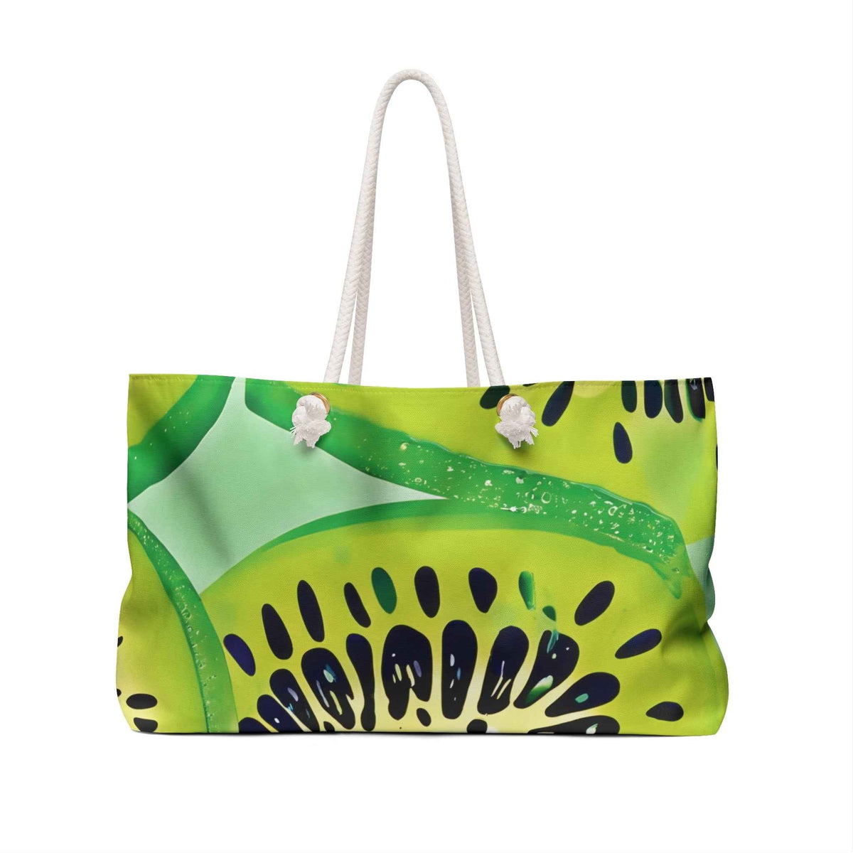 Sac de voyage tranches de kiwi | Sac de plage fruits tropicaux | Sac de voyage maman occupée