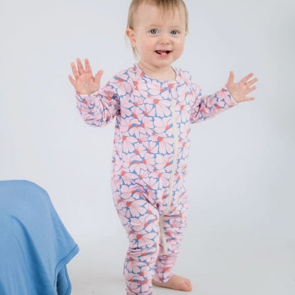 Bamboo Baby Zipper Footed Bodysuit | Digging It