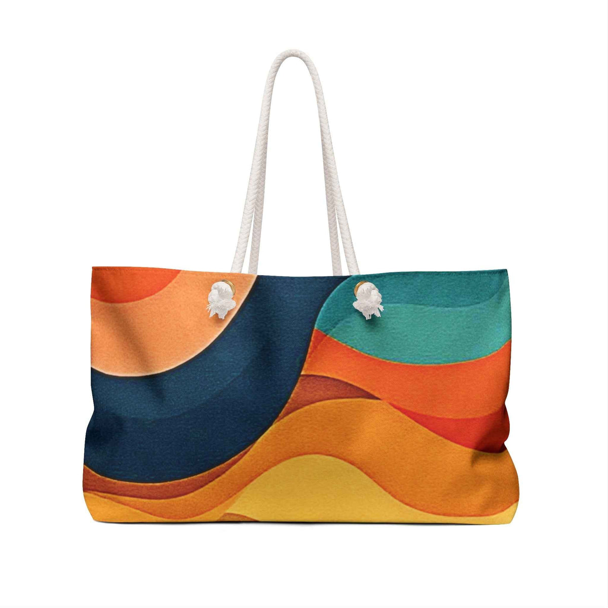Sac week-end vague de couleur abstraite | Grand sac de plage