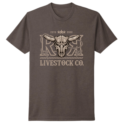 RR LIVESTOCK CO. T-SHIRT | Espresso