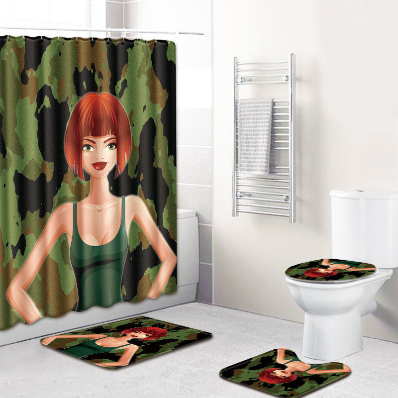 Tapis de bain antidérapant – Ensemble 3 pièces série féminine