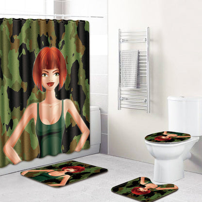 Tapis de bain antidérapant – Ensemble 3 pièces série féminine