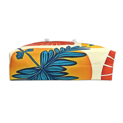 Sac de voyage imprimé floral tropical | Sac de plage Palmier agrumes | Grand sac fourre-tout | Sac de maman de tous les jours | Sac pour les essentiels de maman et bébé