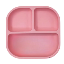 Assiette à ventouse en silicone avec diviseurs – Bubblegum