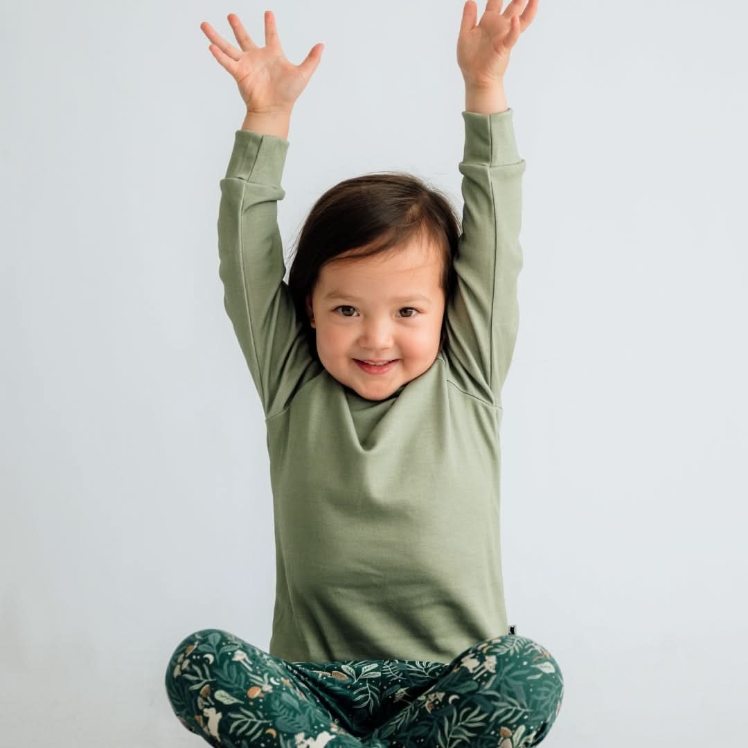 Baby/Kids' Bamboo Raglan Pullover | Graphite