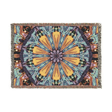 Kaleidoscope Mandala Woven Blanket — Boho Decorative Throw for Living Room & Gift