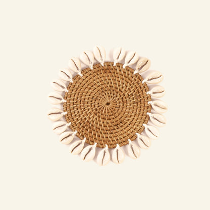 Colonial Shell Coaster - Natural Brown