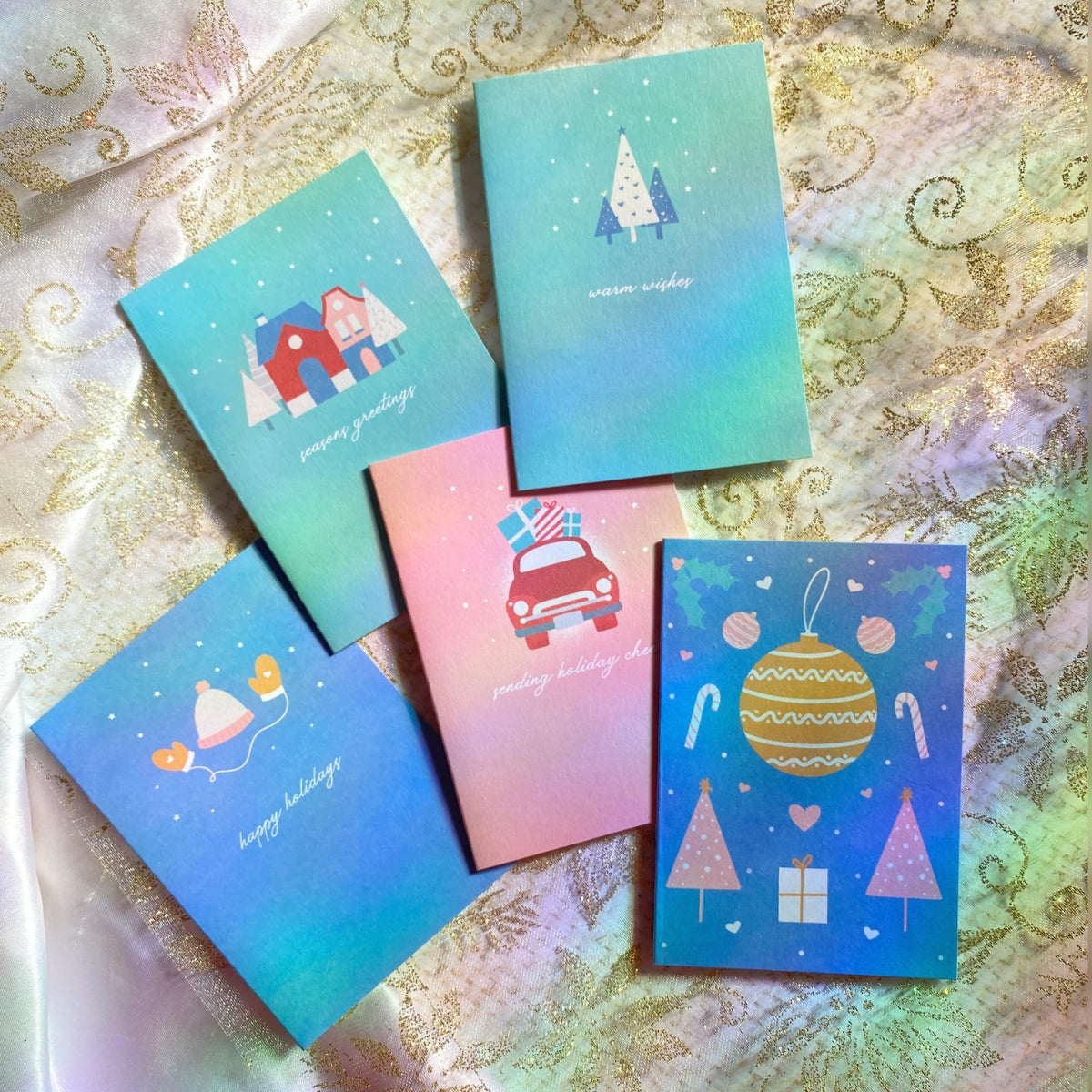Mini carte de vœux Joyeuses Fêtes