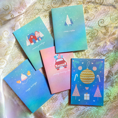 Mini carte de vœux Joyeuses Fêtes