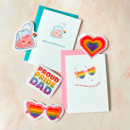 Cœur Fierté | Autocollant Fierté
