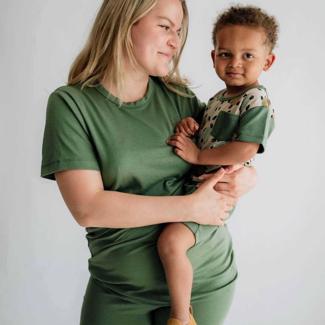 Adult Unisex/Men's Bamboo T-Shirt | Leaf Green