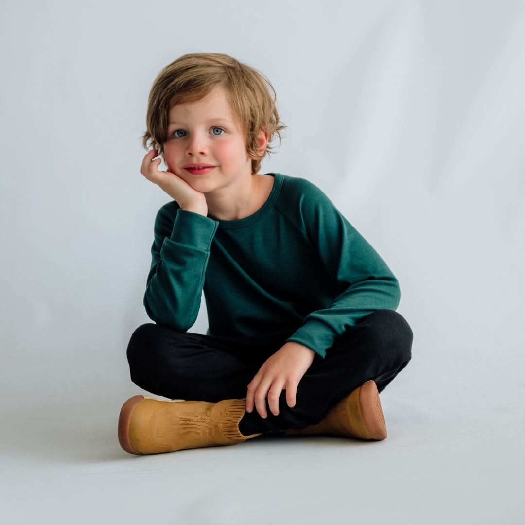 Baby/Kids' Bamboo Raglan Pullover | Sage
