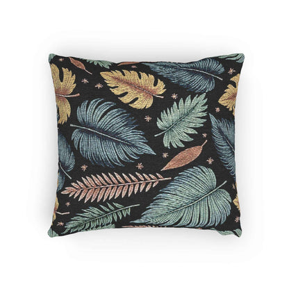 Oreiller Tissé Feuilles d'Automne | Motif Feuilles Multicolores, Coussin Texturé