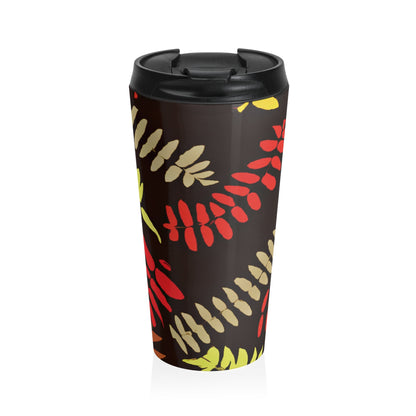 Travel Mug — Colorful Autumn Fern Stainless Steel Tumbler