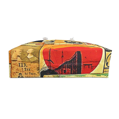 Sac de voyage week-end vintage collage | Timbres-poste, Motifs d'avion, Grand sac fourre-tout