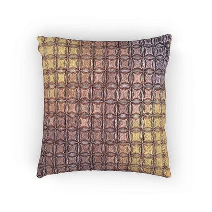 Coussin géométrique tissé | Motif quadrillé, coussin décoratif texturé de style bohème