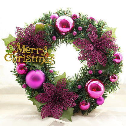 Christmas Wreath – 30cm Artificial Door Wreath, Home & Garden Holiday Decor