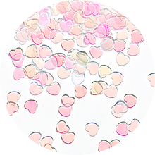 Rainbow(Transparent) Heart Glitter