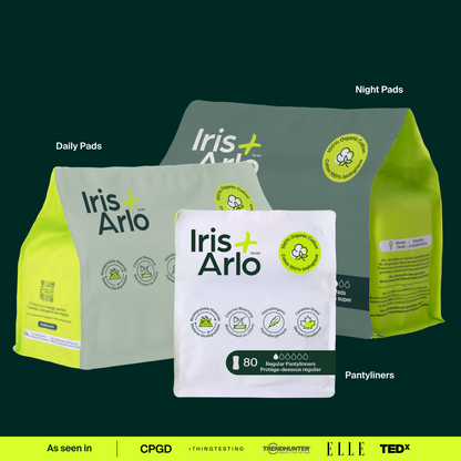 Bulk (40) - 100% Organic Regular Pads - Resealable Bag