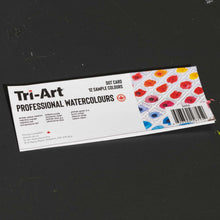 Carte d'échantillons aquarelle Tri-Art Professional 12 points