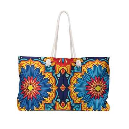 Sac de voyage bohème avec motif floral Mandala coloré