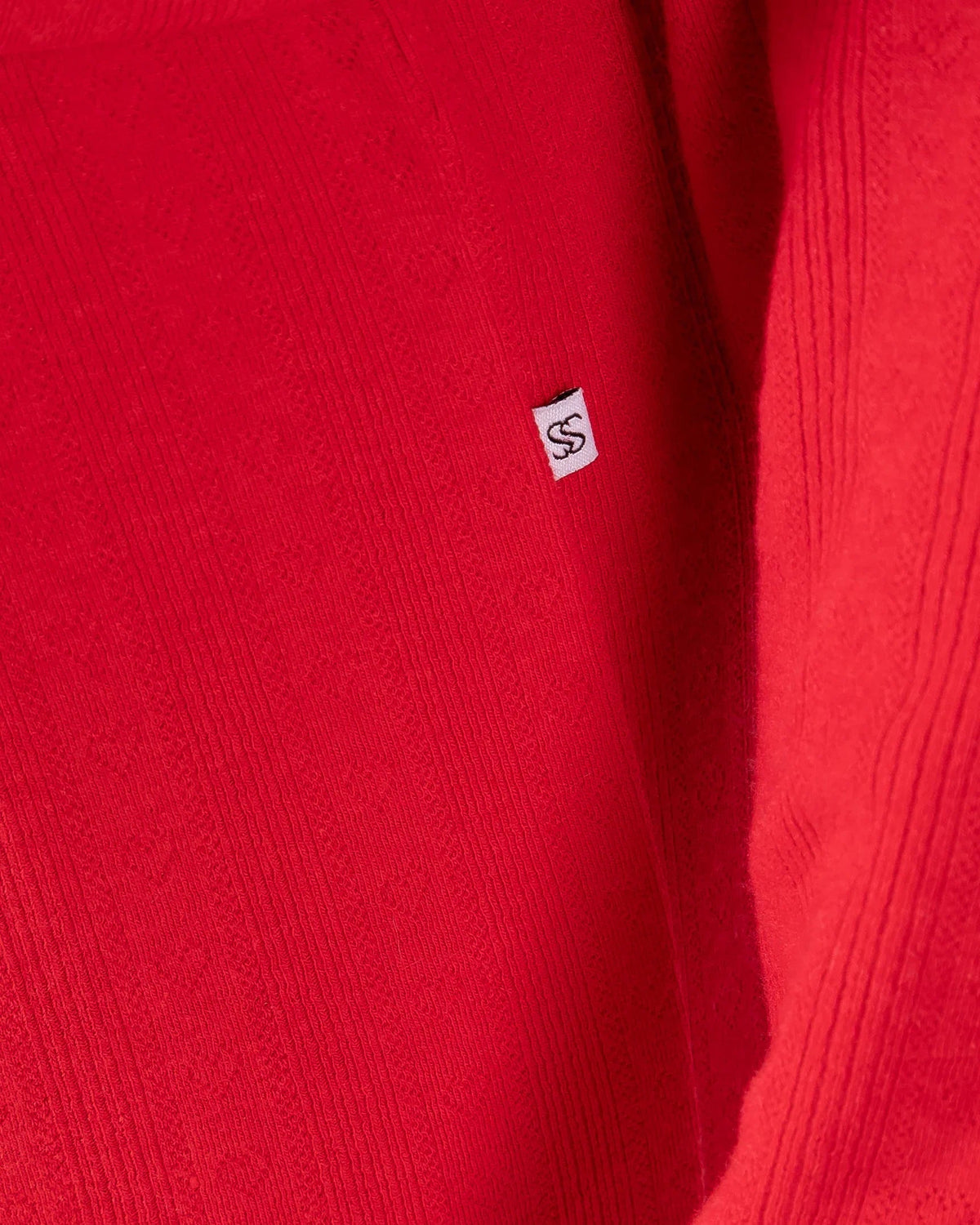 Pyjama long rouge pour femme