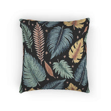 Oreiller Tissé Feuilles d'Automne | Motif Feuilles Multicolores, Coussin Texturé