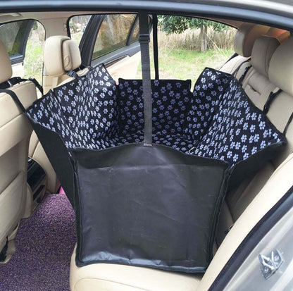 Housse de siège hamac pour chien – Tapis de voyage imperméable en Oxford pour animal de compagnie avec harnais de sécurité