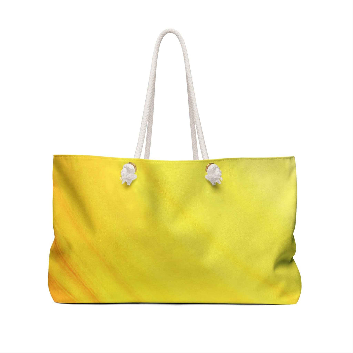 Sac de voyage grand format dégradé coucher de soleil | Grand cabas de plage jaune orange