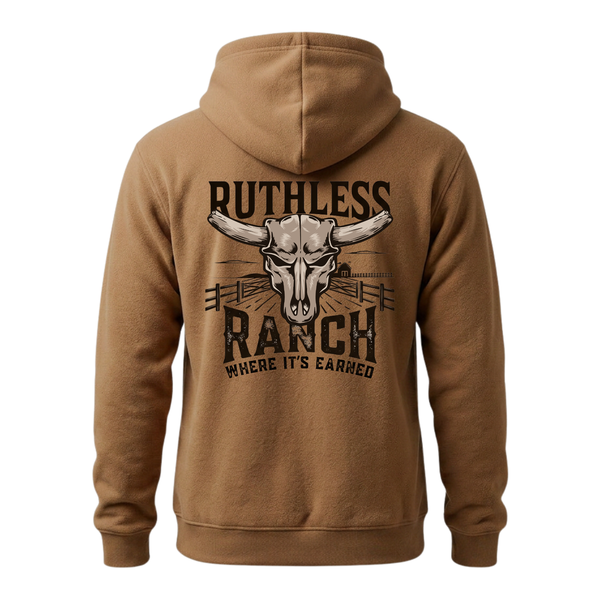 RUTHLESS RANCH HEAVYWEIGHT HOODIE | Saddle