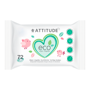 Attitude - Lingettes Bébé 100% Biodégradables (72 unités)