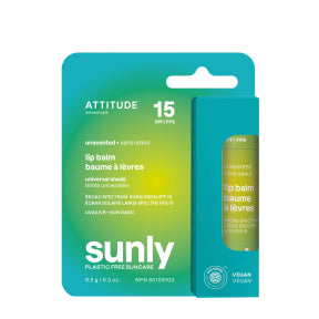 Attitude - Sunly Baume à Lèvres Teinté FPS 15 - Non parfumé (8,5g)