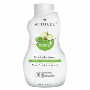 Attitude - Savon Moussant Mains Pomme & Basilic Recharge (1 L)
