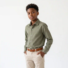 La chemise habillée verte pour homme