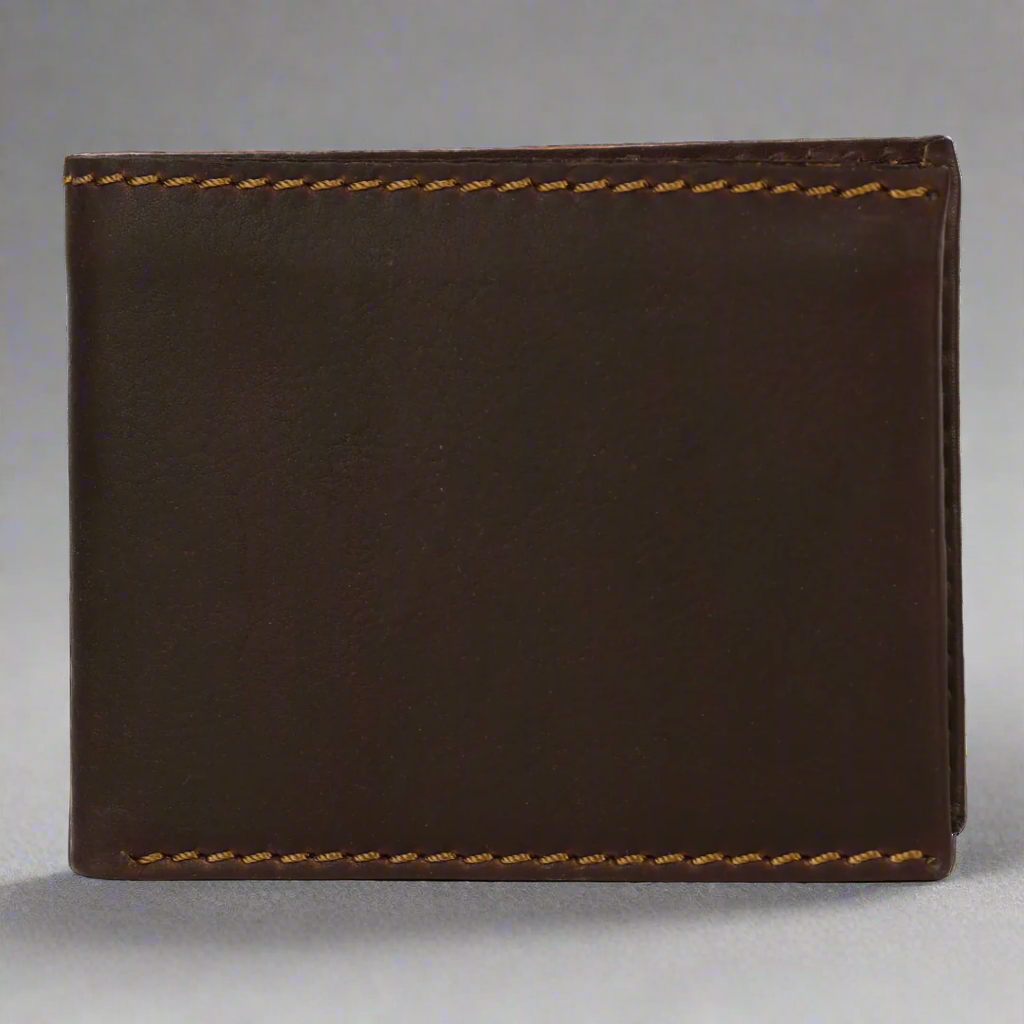 MET Men's Bifold Flip Up RFID Leather Wallet