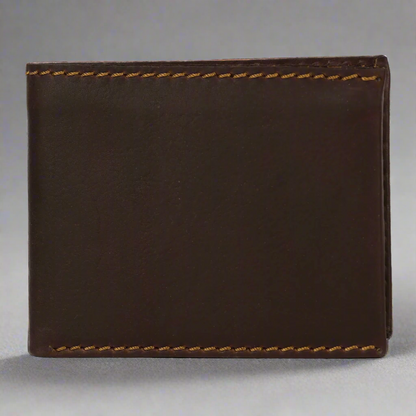 MET Men's Bifold Flip Up RFID Leather Wallet