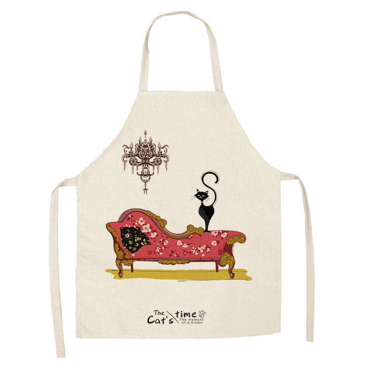 Tablier de chat mignon style dessin animé européen et américain