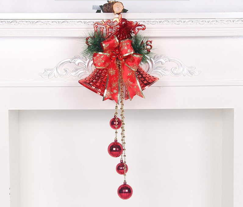 Christmas Bell Ornaments, Pearlescent Paper Tree Decorations