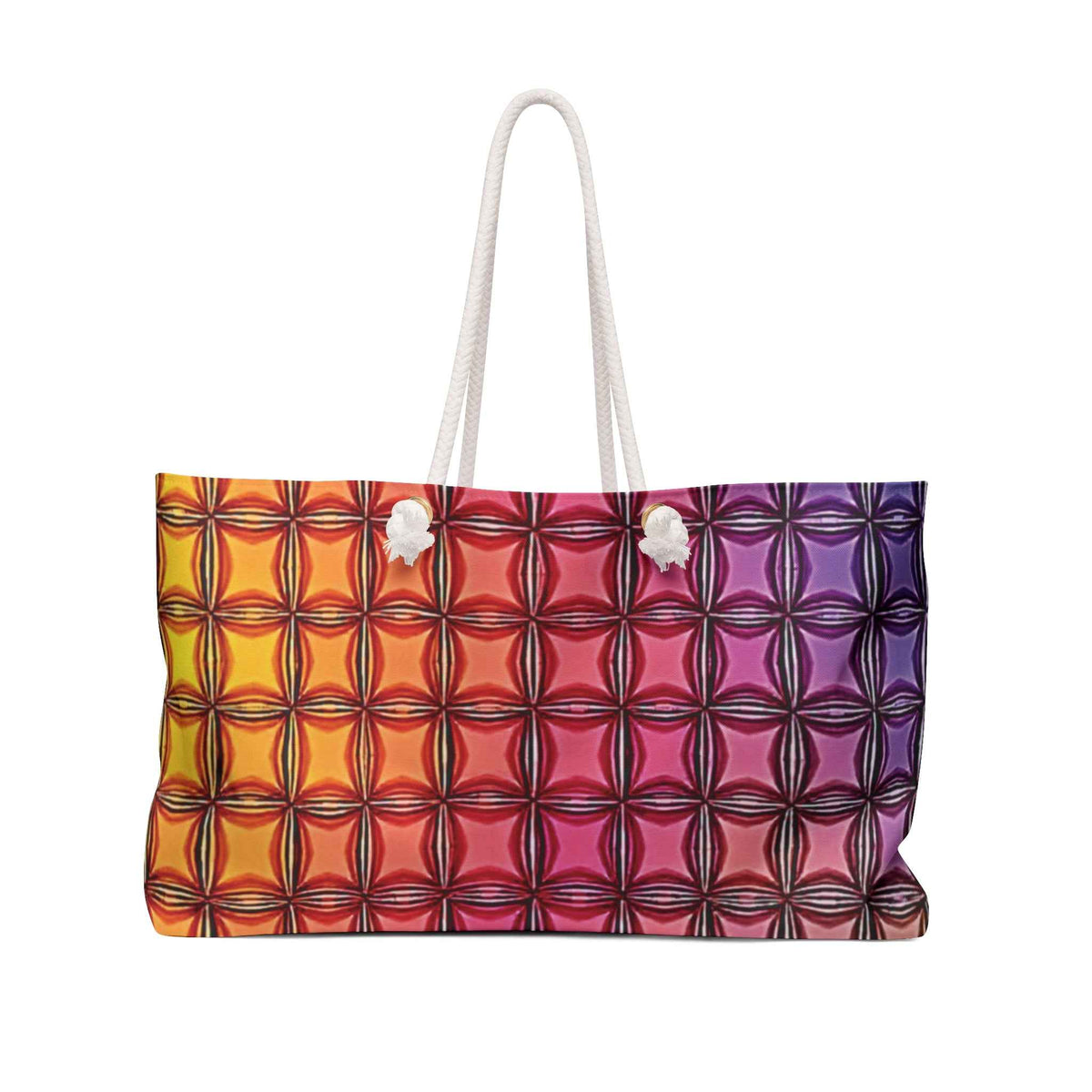 Sac de voyage à motifs géométriques colorés | Motif dégradé arc-en-ciel