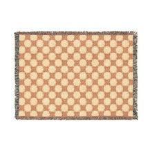 Geometric Checkered Woven Throw Blanket