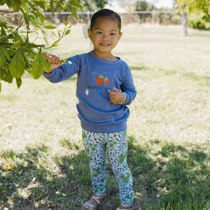Youth Graphic Bamboo Raglan Sleeve Pullover | Adventures Begin In My Own Backyard In Charcoal