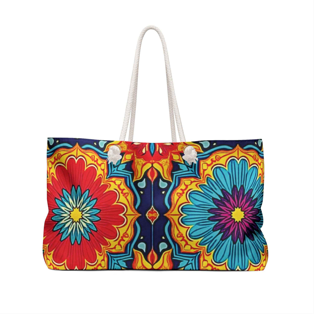 Sac de voyage bohème avec motif floral Mandala coloré