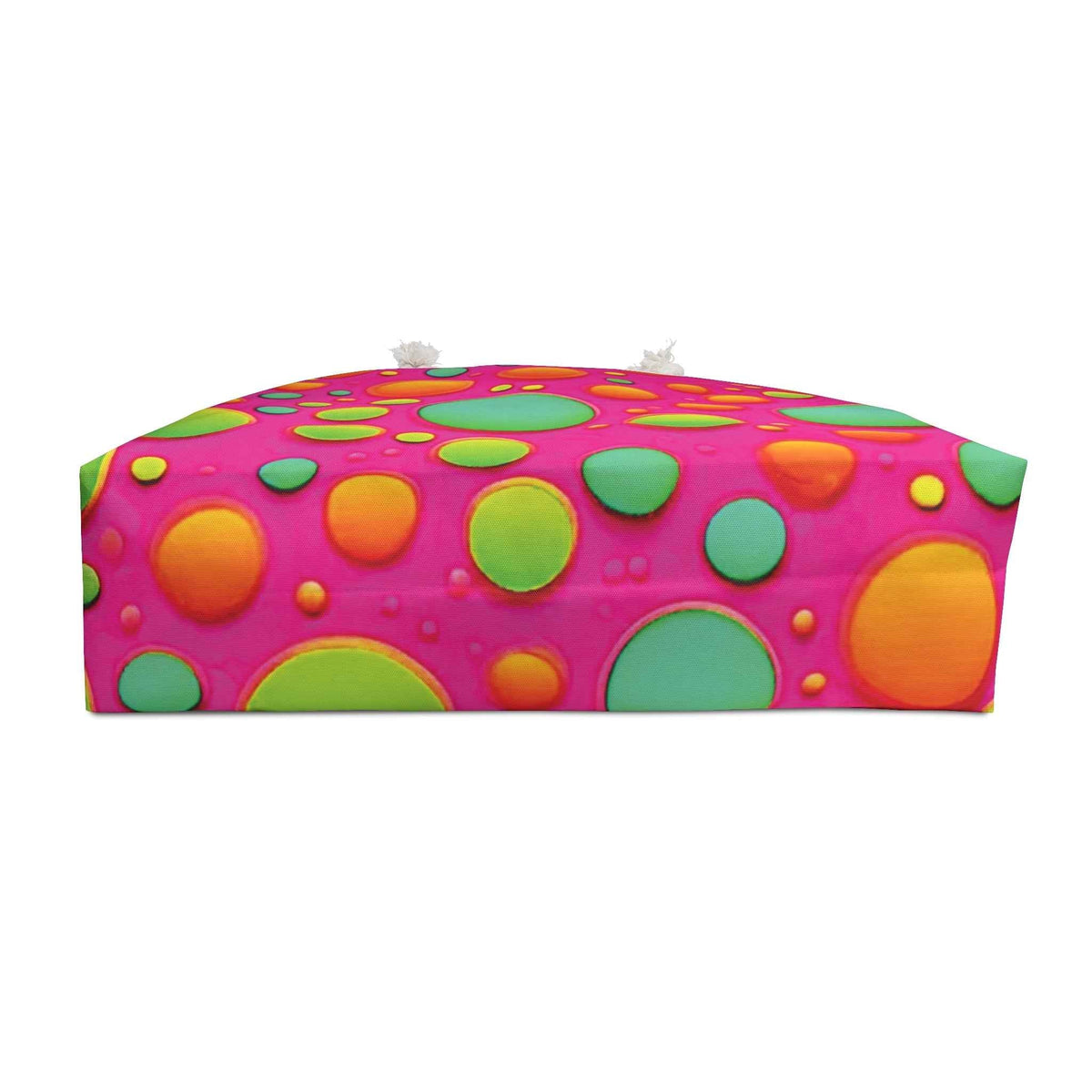 Grand Sac de Voyage à Motif Bulles Colorées | Rose Néon Vert Orange, Grand Fourre-tout