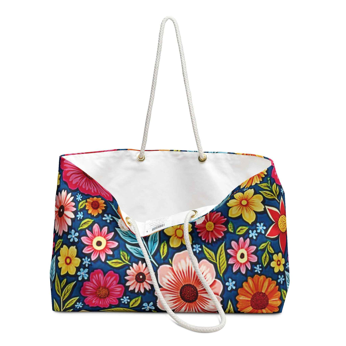 Sac de voyage fleuri et coloré | Grand sac bohème à fleurs lumineuses