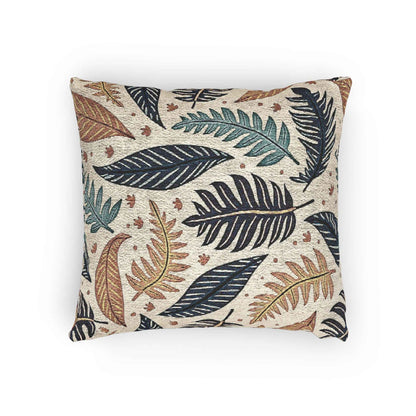 Coussin Tissé Motif Feuillage Botanique | Coussin Décoratif Tapisserie, Décoration Bohème