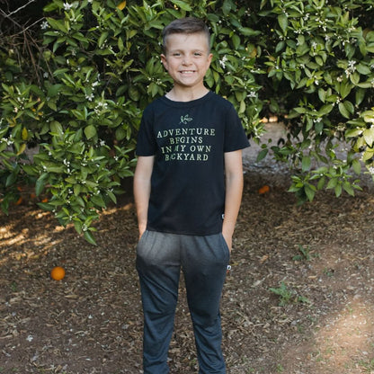 Baby/Kids Graphic Bamboo T-Shirt | Be You On Classic Blue