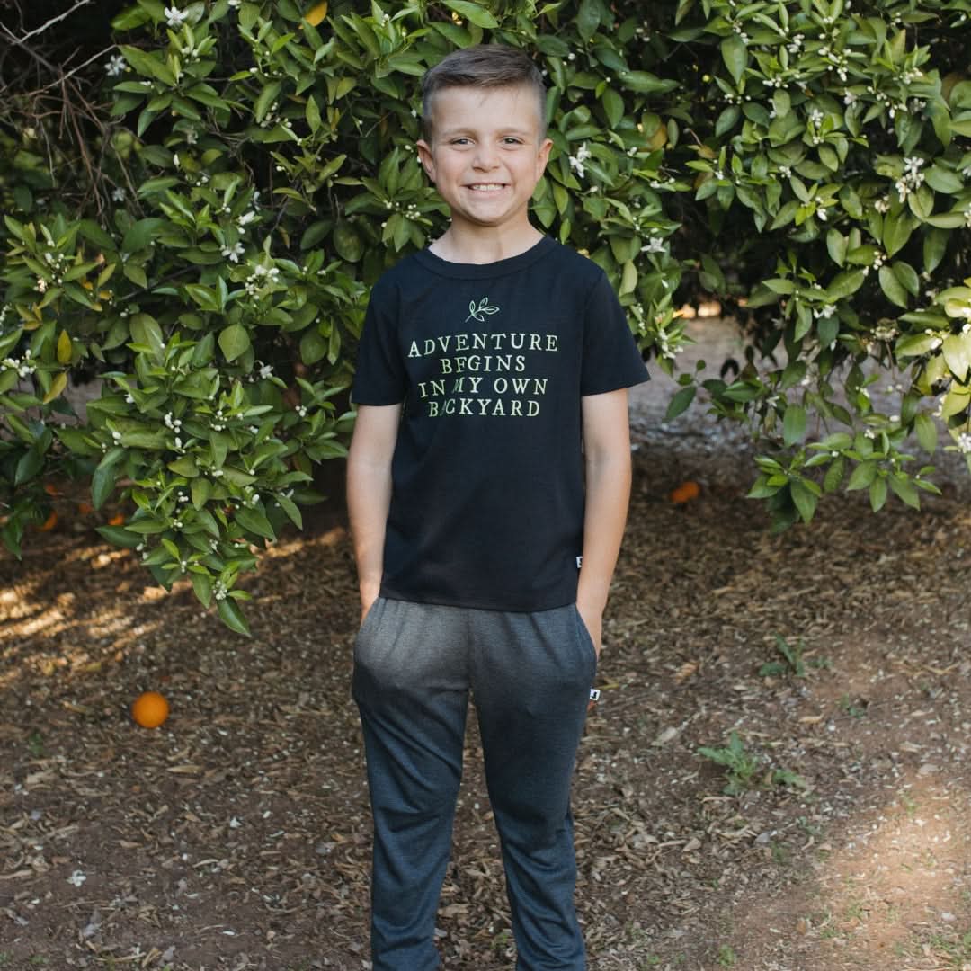 Baby/Kids Graphic Bamboo T-Shirt | Never Stop Growing In Fresh Clover