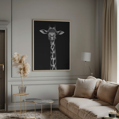 Décoration murale : Portrait de girafe